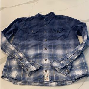 Abercrombie kids ombré long sleeve button down . L